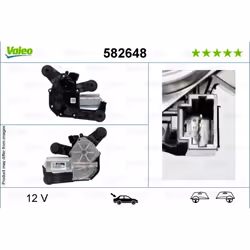 Moteur d'essuie-glace VALEO 582648