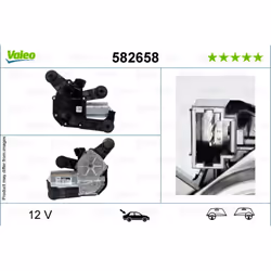 Moteur d'essuie-glace VALEO 582658
