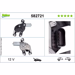 Moteur d'essuie-glace VALEO 582721