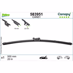 Balai d'essuie-glace CANOPY VALEO 583951