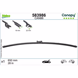 Balai d'essuie-glace, universel CANOPY VALEO 583986