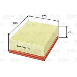 Filtre à air - VALEO - 585011 - FLT AIR CIT XSARA PICASSO PEUG 206 2.0
