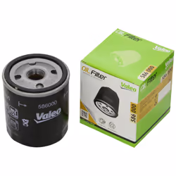 Valeo Service 586000, Filtre à huile, Noir, A changement rapide, Métal, 15000 km, 76 mm