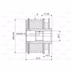 Poulie roue libre, alternateur VALEO 588004 - Vue supplémentaire 4