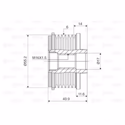 Poulie roue libre, alternateur VALEO 588005 - Vue supplémentaire 4