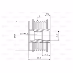 Poulie roue libre, alternateur VALEO 588012 - Vue supplémentaire 4