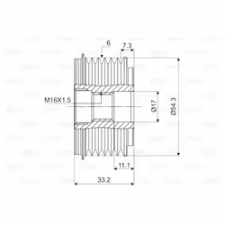 Poulie roue libre, alternateur VALEO 588015 - Vue supplémentaire 4