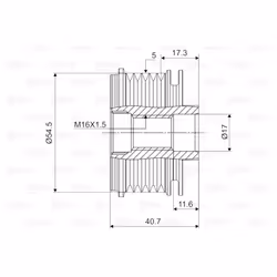 Poulie roue libre, alternateur VALEO 588026 - Vue supplémentaire 4