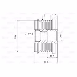 Poulie roue libre, alternateur VALEO 588062 - Vue supplémentaire 4