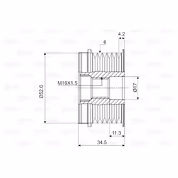 Poulie roue libre, alternateur VALEO 588074 - Vue supplémentaire 4