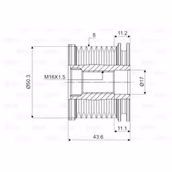 Poulie roue libre, alternateur VALEO 588090 - Vue supplémentaire 4
