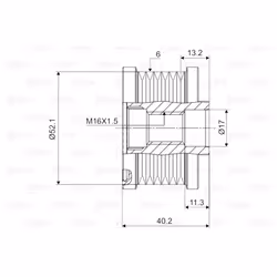 Poulie roue libre, alternateur VALEO 588092 - Vue supplémentaire 4