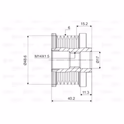 Poulie roue libre, alternateur VALEO 588102 - Vue supplémentaire 4