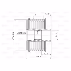 Poulie roue libre, alternateur VALEO 588133 - Vue supplémentaire 4