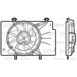 Ventilateur moteur - VALEO - 696344 - GMV FORD B-Max Fiesta VI