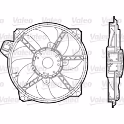 Ventilateur, refroidissement moteur VALEO 696376