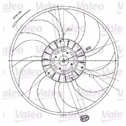 Ventilateur, refroidissement moteur VALEO 698424