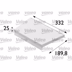 Filtre d'habitacle (filtre à pollen) VALEO 698700