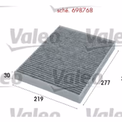 Filtre d'habitacle (filtre à pollen) VALEO 698768