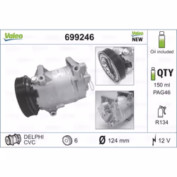 Compresseur de climatisation VALEO 699246