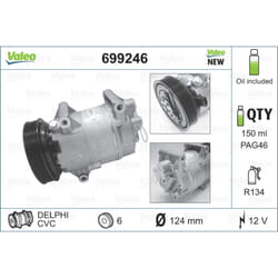 Compresseur de climatisation VALEO 699246