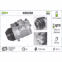 Compresseur de climatisation VALEO 699298 - Vue supplémentaire 5