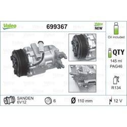 Compresseur de climatisation VALEO 699367