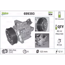 Compresseur de climatisation VALEO 699393 - Vue supplémentaire 5