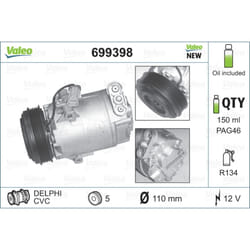 Compresseur de climatisation VALEO 699398