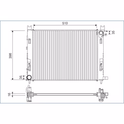 Radiateur moteur VALEO 701120
