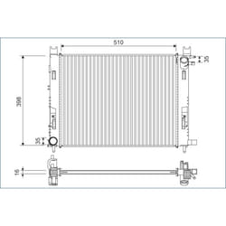Radiateur moteur VALEO 701120