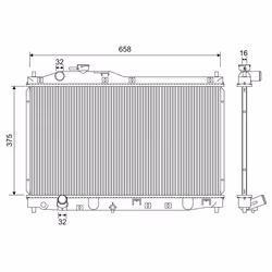 Radiateur moteur VALEO 701205