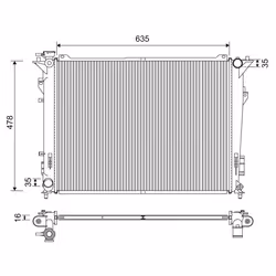 Radiateur, refroidissement moteur VALEO 701209