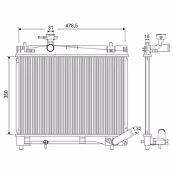 Radiateur, refroidissement moteur VALEO 701216