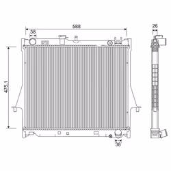 Radiateur, refroidissement moteur VALEO 701231