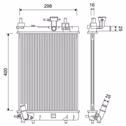 Radiateur, refroidissement moteur VALEO 701257