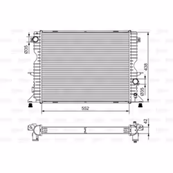 Radiateur, refroidissement moteur VALEO 701545