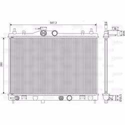 Radiateur, refroidissement moteur VALEO 701573
