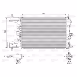 Radiateur, refroidissement moteur VALEO 701594