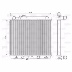 Radiateur, refroidissement moteur VALEO 701596