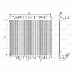 Radiateur, refroidissement moteur VALEO 701599 - Vue supplémentaire 3