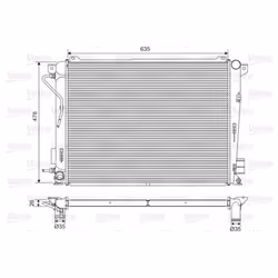 Radiateur, refroidissement moteur VALEO 701600