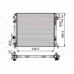 Radiateur, refroidissement moteur VALEO 701641
