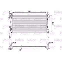 Radiateur moteur psa nemo bipper / Fiat fiorino - VALEO - 701718