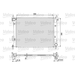 Radiateur, refroidissement moteur VALEO 701729