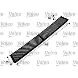 Filtre dhabitacle - VALEO - 715503 - FILTRE HAB BMW Serie 1 (CA)