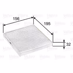 Filtre d'habitacle (filtre à pollen) VALEO 715637