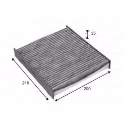 Filtre d'habitacle (filtre à pollen) VALEO 715725