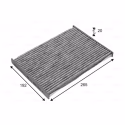 Filtre d'habitacle (filtre à pollen) VALEO 715732