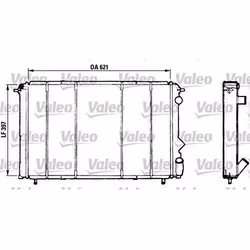 Radiateur de moteur - VALEO - 730184 - RAD MOT RENAULT Espace II